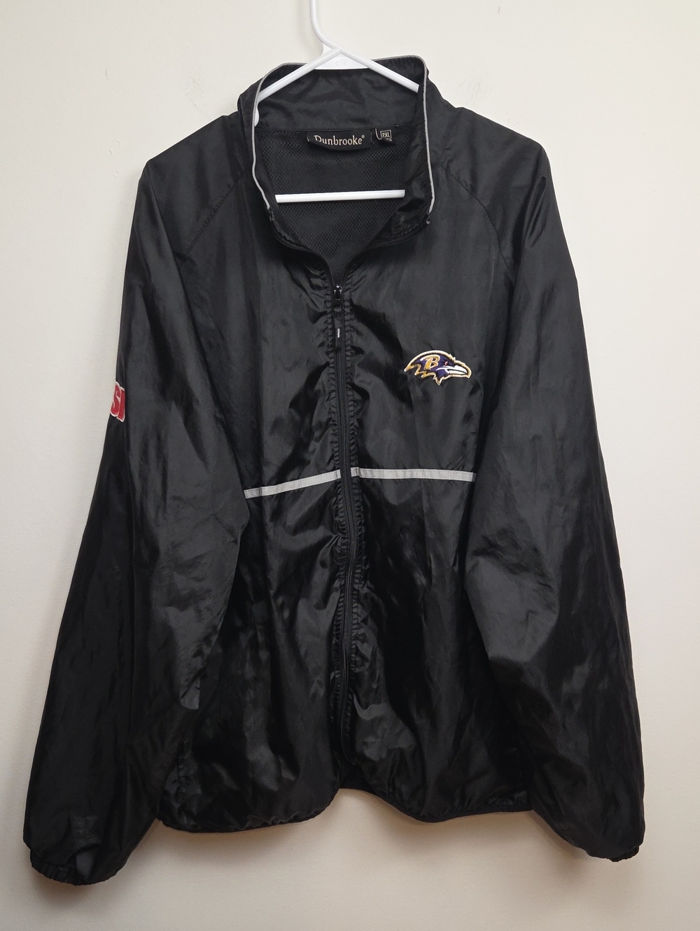 Dunbrooke NFL Baltimore Ravens Black Windbreaker Jacket Sports Illustrated - 2XL